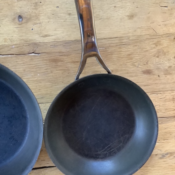 2pc Anolon Nouvelle Copper Enhanced  Induction Pans skillets 10 and 8.5 inch - Picture 10 of 14